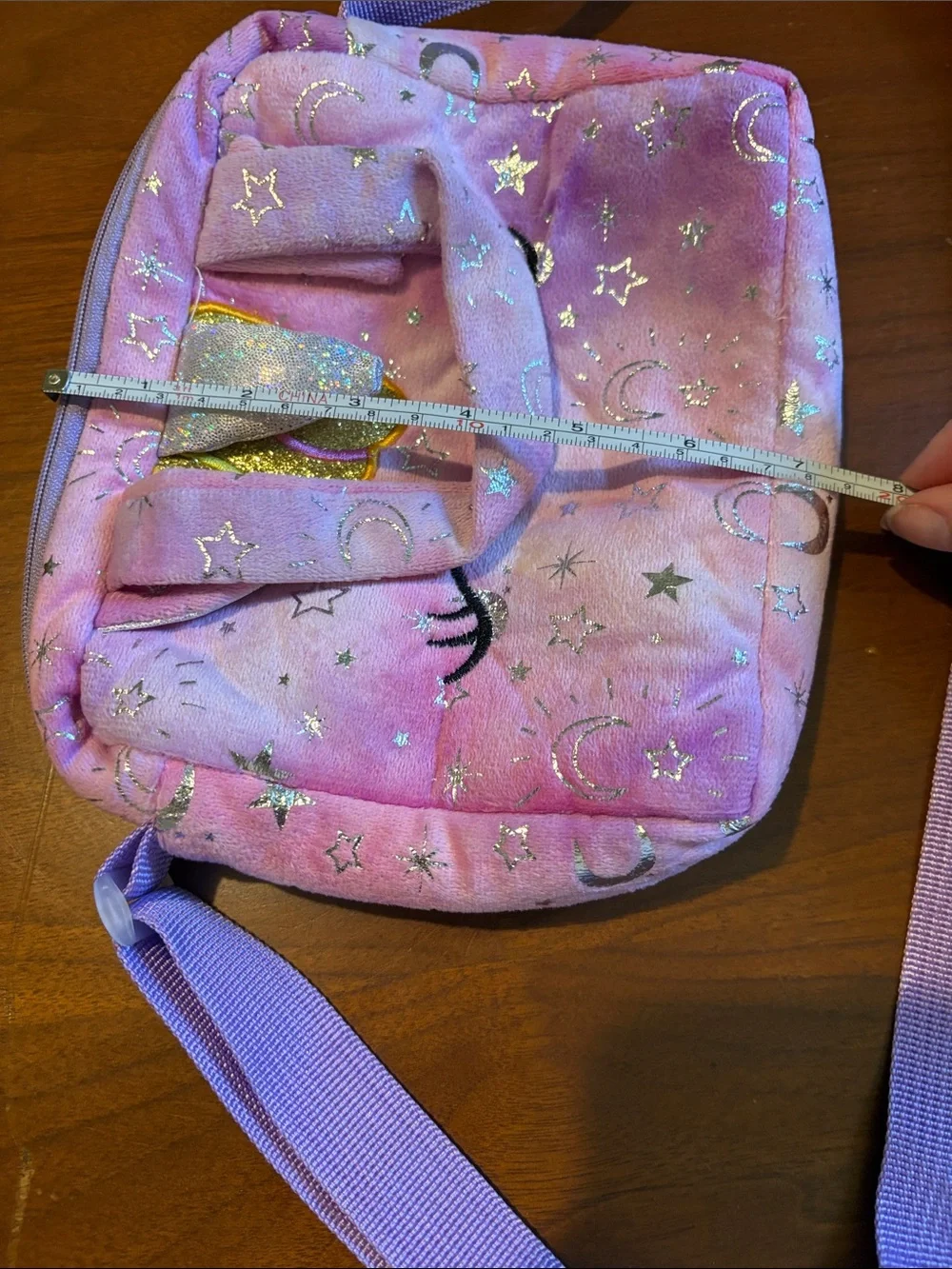 Target Pink Plush Unicorn Crossbody Bag with Glitter Horn